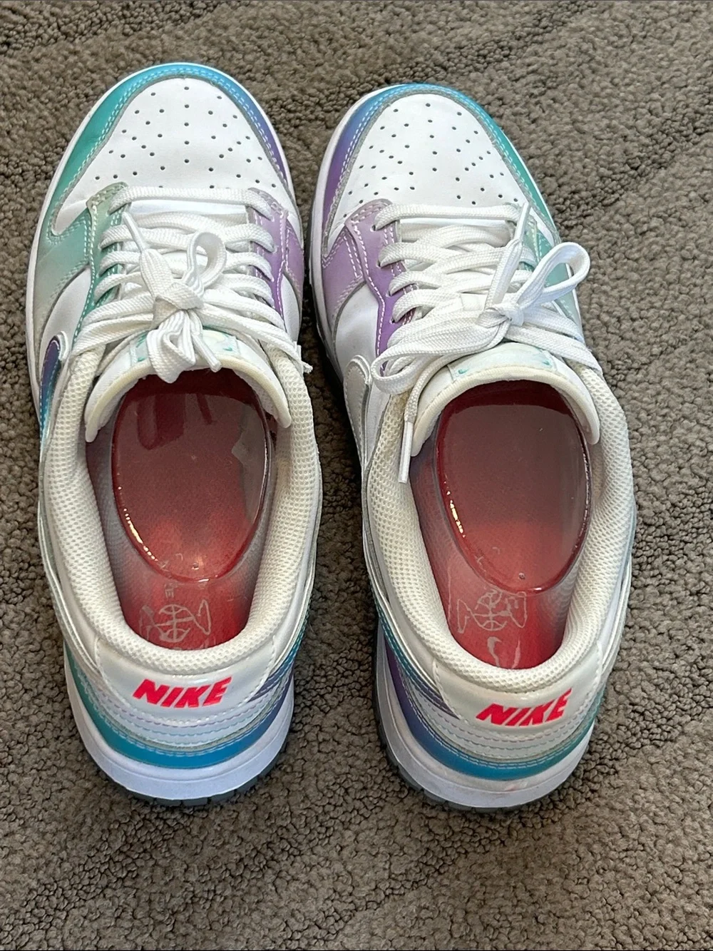 Nike Women’s Dunk Low “Unlock Your Space” in Iridescent Size 9 - Picture 4 of 8